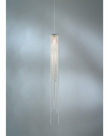 C198-6341 By Nova Lamp-Bead Collection Silver Finish 1-Light Pendant