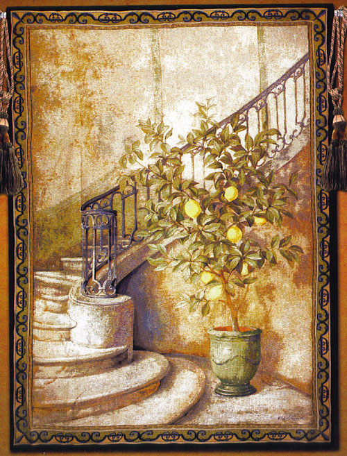 D155-1045-80*56 Lemon Stairwell Tapestries: Tapestry gallery - Over 1500 tapestries and tapestry decorating accessories - Finest quality - Wide selection - Competitive prices - Source for wholesale t