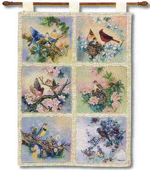 D155-1076-36*26 Songs of Spring Tapestries: Tapestry gallery - Over 1500 tapestries and tapestry decorating accessories - Finest quality - Wide selection - Competitive prices - Source for wholesale t