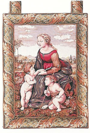D155-117-25*18 Madonna  Tapestries: Tapestry gallery - Over 1500 tapestries and tapestry decorating accessories - Finest quality - Wide selection - Competitive prices - Source for wholesale tapestry 