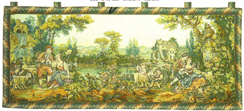 D155-1195-32*82 Musician By the Lake (282) Tapestries: Tapestry gallery - Over 1500 tapestries and tapestry decorating accessories - Finest quality - Wide selection - Competitive prices - Source for 