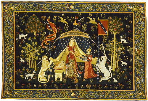 D155-1200-38*55 A Mon Seul Desire (989/4) Tapestries: Tapestry gallery - Over 1500 tapestries and tapestry decorating accessories - Finest quality - Wide selection - Competitive prices - Source for w