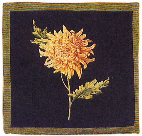 D155-1219-18*18 Cushion Dahlia Black 1382/46 Tapestries: Tapestry gallery - Over 1500 tapestries and tapestry decorating accessories - Finest quality - Wide selection - Competitive prices - Source fo
