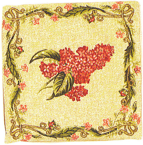 D155-1222-18*18 Lilas & Hortensia (1345/17) Tapestries: Tapestry gallery - Over 1500 tapestries and tapestry decorating accessories - Finest quality - Wide selection - Competitive prices - Source for