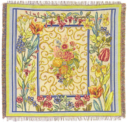 D155-1224-58*58 Throw - Aurore (752) Tapestries: Tapestry gallery - Over 1500 tapestries and tapestry decorating accessories - Finest quality - Wide selection - Competitive prices - Source for wholes