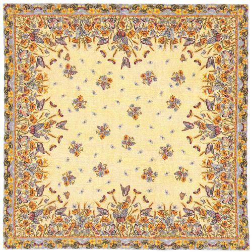 D155-1234-58*58 Throw - Papillons (9689) Tapestries: Tapestry gallery - Over 1500 tapestries and tapestry decorating accessories - Finest quality - Wide selection - Competitive prices - Source for wh