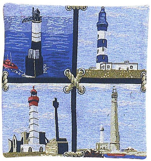 D155-1264-18*18 Cushion - Nautical (1082) Tapestries: Tapestry gallery - Over 1500 tapestries and tapestry decorating accessories - Finest quality - Wide selection - Competitive prices - Source for w