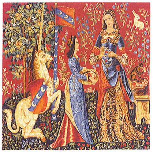 D155-1280-18*18 Medieval Cushions (1428) Tapestries: Tapestry gallery - Over 1500 tapestries and tapestry decorating accessories - Finest quality - Wide selection - Competitive prices - Source for wh
