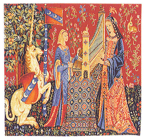 D155-1281-18*18 Medieval Cushions (1439) Tapestries: Tapestry gallery - Over 1500 tapestries and tapestry decorating accessories - Finest quality - Wide selection - Competitive prices - Source for wh