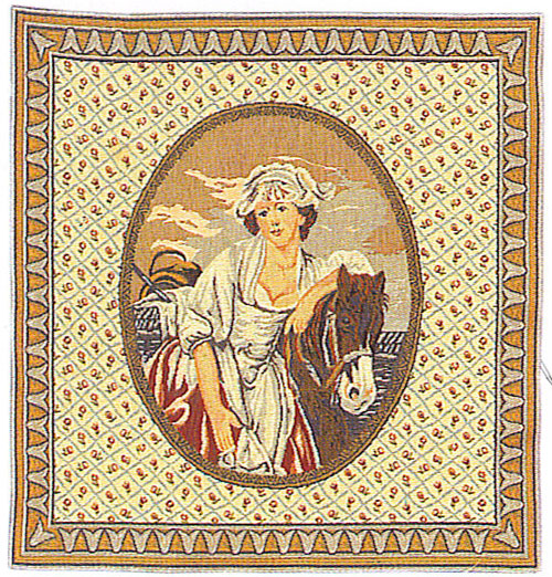 D155-1291-18*18 Cushion (1438) Tapestries: Tapestry gallery - Over 1500 tapestries and tapestry decorating accessories - Finest quality - Wide selection - Competitive prices - Source for wholesale ta