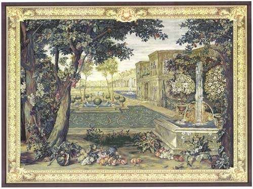 D155-1321-58*78 Chateau Fountain 9123 Tapestries: Tapestry gallery - Over 1500 tapestries and tapestry decorating accessories - Finest quality - Wide selection - Competitive prices - Source for whole