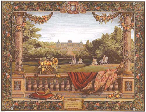 D155-1330-58*78 Chateau Bellevue - Royal Residences 9111 Tapestries: Tapestry gallery - Over 1500 tapestries and tapestry decorating accessories - Finest quality - Wide selection - Competitive prices