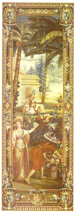 D155-1333-87*29 Pineapple Harvest (L9132) Tapestries: Tapestry gallery - Over 1500 tapestries and tapestry decorating accessories - Finest quality - Wide selection - Competitive prices - Source for w