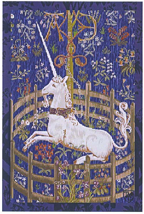 D155-1348-29*19 Unicorn in Captivity 9155 Tapestries: Tapestry gallery - Over 1500 tapestries and tapestry decorating accessories - Finest quality - Wide selection - Competitive prices - Source for w