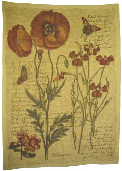 D155-135-76*56 Flanders Poppies III Tapestries: Tapestry gallery - Over 1500 tapestries and tapestry decorating accessories - Finest quality - Wide selection - Competitive prices - Source for wholesa
