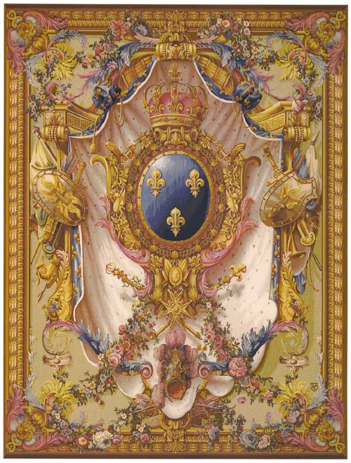 D155-1359-78*59 Grandes Armoiries ( French Court of Arms) 9089 Tapestries: Tapestry gallery - Over 1500 tapestries and tapestry decorating accessories - Finest quality - Wide selection - Competitive 