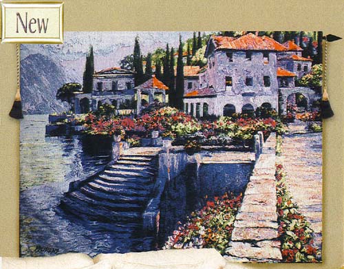 D155-1377-35*53 Stairway to Carlotta Tapestries: Tapestry gallery - Over 1500 tapestries and tapestry decorating accessories - Finest quality - Wide selection - Competitive prices - Source for wholes