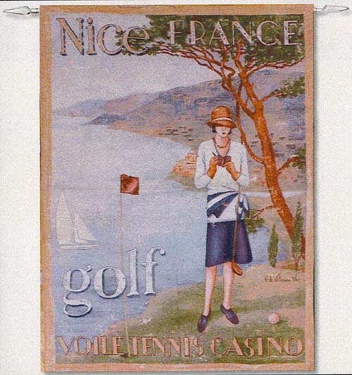 D155-1399-47*35 Le Golf De Nice Tapestries: Tapestry gallery - Over 1500 tapestries and tapestry decorating accessories - Finest quality - Wide selection - Competitive prices - Source for wholesale t