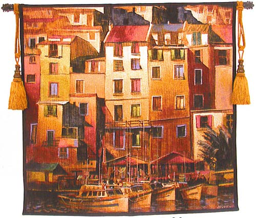 D155-1444-53*53 Mediterranean Gold Tapestries: Tapestry gallery - Over 1500 tapestries and tapestry decorating accessories - Finest quality - Wide selection - Competitive prices - Source for wholesal