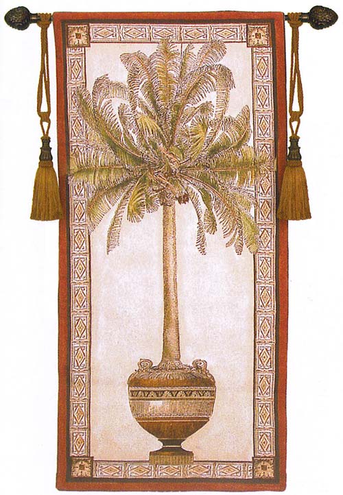 D155-1472-53*24 Old World Palm I Tapestries: Tapestry gallery - Over 1500 tapestries and tapestry decorating accessories - Finest quality - Wide selection - Competitive prices - Source for wholesale 