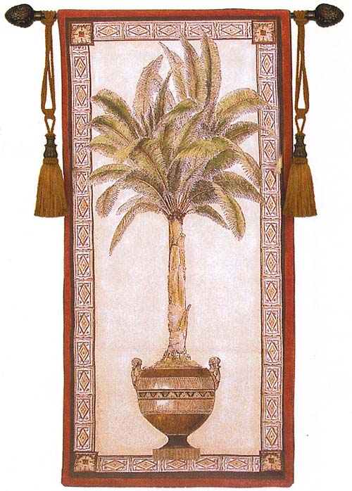 D155-1473-53*24 Old World Palm II Tapestries: Tapestry gallery - Over 1500 tapestries and tapestry decorating accessories - Finest quality - Wide selection - Competitive prices - Source for wholesale