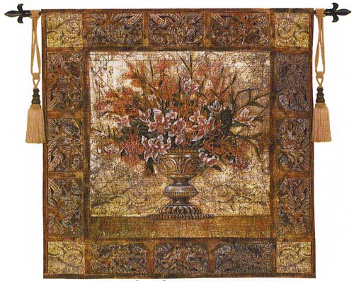 D155-1504-53*53 Floral Tapestry Tapestries: Tapestry gallery - Over 1500 tapestries and tapestry decorating accessories - Finest quality - Wide selection - Competitive prices - Source for wholesale t