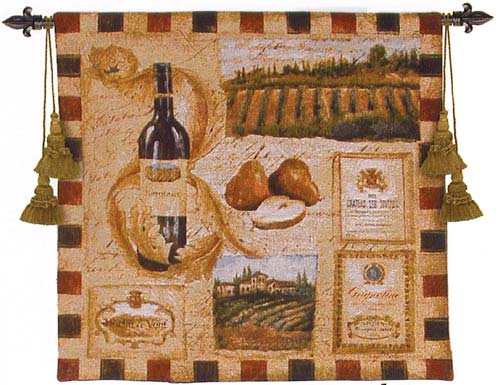 D155-1542-27*27 From the Wine Land I Tapestries: Tapestry gallery - Over 1500 tapestries and tapestry decorating accessories - Finest quality - Wide selection - Competitive prices - Source for wholes