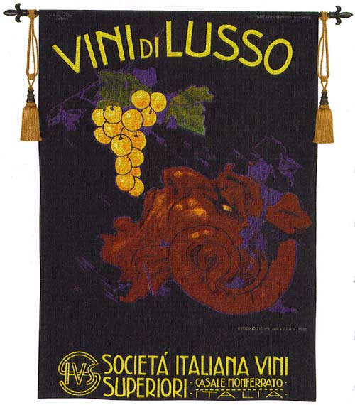 D155-1545-53*37 Vini Di Lusso Tapestries: Tapestry gallery - Over 1500 tapestries and tapestry decorating accessories - Finest quality - Wide selection - Competitive prices - Source for wholesale tap