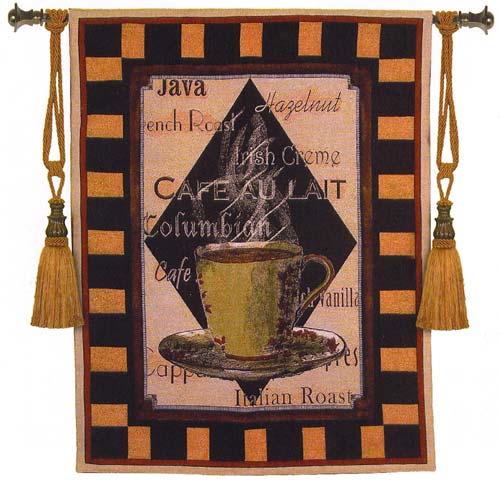 D155-1557-45*35 Cappuccino Time II Tapestries: Tapestry gallery - Over 1500 tapestries and tapestry decorating accessories - Finest quality - Wide selection - Competitive prices - Source for wholesal