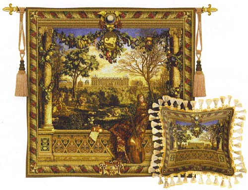 D155-1600-53*53 Le Chateau De Monceau Tapestries: Tapestry gallery - Over 1500 tapestries and tapestry decorating accessories - Finest quality - Wide selection - Competitive prices - Source for whole