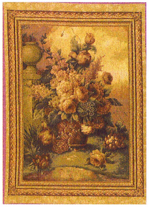 D155-1608-76*56 Floral Composition (Chenille) Tapestries: Tapestry gallery - Over 1500 tapestries and tapestry decorating accessories - Finest quality - Wide selection - Competitive prices - Source f