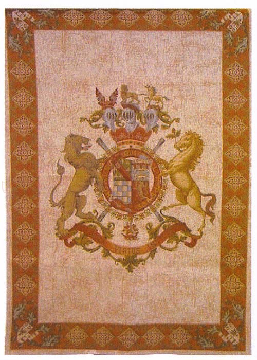 D155-1612-76*56 Unicorns (BRW-4) (Chenille) Tapestries: Tapestry gallery - Over 1500 tapestries and tapestry decorating accessories - Finest quality - Wide selection - Competitive prices - Source for