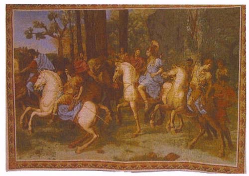 D155-1614-76*56 Medieval Battle Scene (BRT-3) (Chenille) Tapestries: Tapestry gallery - Over 1500 tapestries and tapestry decorating accessories - Finest quality - Wide selection - Competitive prices