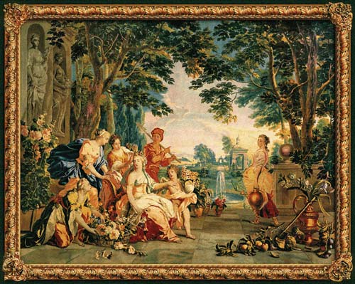 D155-1621-61*76 Triumph of Flora Tapestries: Tapestry gallery - Over 1500 tapestries and tapestry decorating accessories - Finest quality - Wide selection - Competitive prices - Source for wholesale 