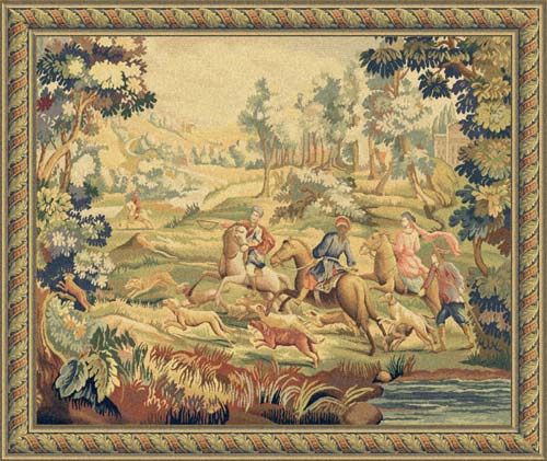 D155-1629-48*60 Hunt Tapestries: Tapestry gallery - Over 1500 tapestries and tapestry decorating accessories - Finest quality - Wide selection - Competitive prices - Source for wholesale tapestry 