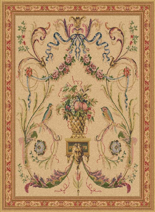 D155-1631-64*47 Birds (Beige) Tapestries: Tapestry gallery - Over 1500 tapestries and tapestry decorating accessories - Finest quality - Wide selection - Competitive prices - Source for wholesale tap