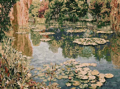 D155-1667-35*47 Lake Giverny (No Border) Tapestries: Tapestry gallery - Over 1500 tapestries and tapestry decorating accessories - Finest quality - Wide selection - Competitive prices - Source for wh