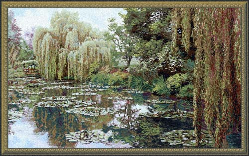 D155-1672-23*40 Monet (right panel) Tapestries: Tapestry gallery - Over 1500 tapestries and tapestry decorating accessories - Finest quality - Wide selection - Competitive prices - Source for wholesa
