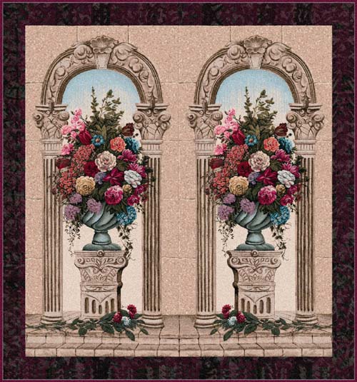 D155-1689-66*61 Floral Arch Duo Tapestries: Tapestry gallery - Over 1500 tapestries and tapestry decorating accessories - Finest quality - Wide selection - Competitive prices - Source for wholesale t
