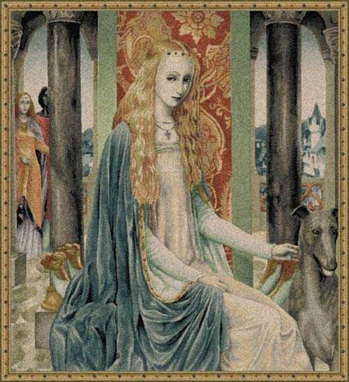 D155-1692-34*32 Lady Tapestries: Tapestry gallery - Over 1500 tapestries and tapestry decorating accessories - Finest quality - Wide selection - Competitive prices - Source for wholesale tapestry 