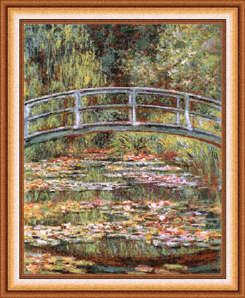 D155-1744-49*40 Japanese Bridge Gold Tapestries: Tapestry gallery - Over 1500 tapestries and tapestry decorating accessories - Finest quality - Wide selection - Competitive prices - Source for wholes
