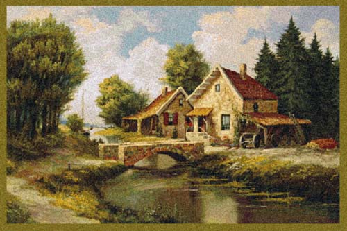 D155-1754-24*36 Flemish Bridge Tapestries: Tapestry gallery - Over 1500 tapestries and tapestry decorating accessories - Finest quality - Wide selection - Competitive prices - Source for wholesale ta