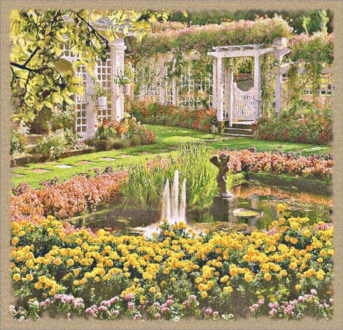D155-1755-54*56 Jardin medium Tapestries: Tapestry gallery - Over 1500 tapestries and tapestry decorating accessories - Finest quality - Wide selection - Competitive prices - Source for wholesale tap