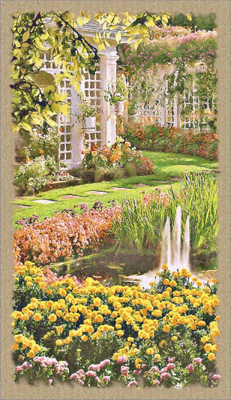 D155-1756-57*33 Jardin vertical Tapestries: Tapestry gallery - Over 1500 tapestries and tapestry decorating accessories - Finest quality - Wide selection - Competitive prices - Source for wholesale t