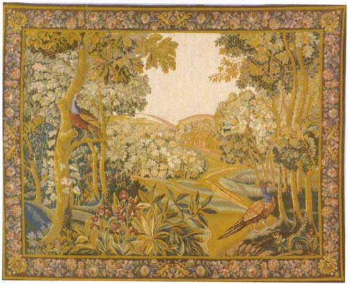 D155-1766-56*68 Verdure with Birds Tapestries: Tapestry gallery - Over 1500 tapestries and tapestry decorating accessories - Finest quality - Wide selection - Competitive prices - Source for wholesal