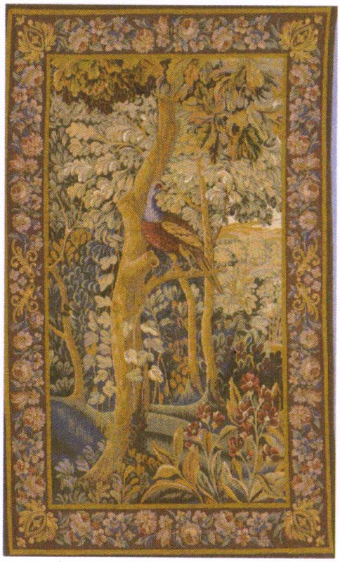 D155-1767-56*34 Verdure with Birds (left panel) Tapestries: Tapestry gallery - Over 1500 tapestries and tapestry decorating accessories - Finest quality - Wide selection - Competitive prices - Source