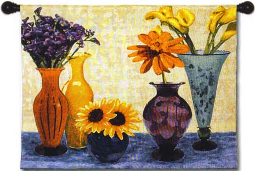 D155-1808-53*40 Floral Study Tapestries: Tapestry gallery - Over 1500 tapestries and tapestry decorating accessories - Finest quality - Wide selection - Competitive prices - Source for wholesale tape