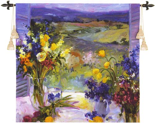 D155-1831-53*53 Tuscany Floral Tapestries: Tapestry gallery - Over 1500 tapestries and tapestry decorating accessories - Finest quality - Wide selection - Competitive prices - Source for wholesale ta