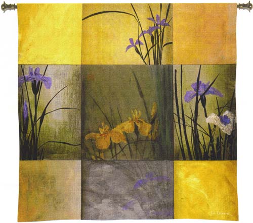 D155-1847-53*53 Iris Nine Patch Tapestries: Tapestry gallery - Over 1500 tapestries and tapestry decorating accessories - Finest quality - Wide selection - Competitive prices - Source for wholesale t