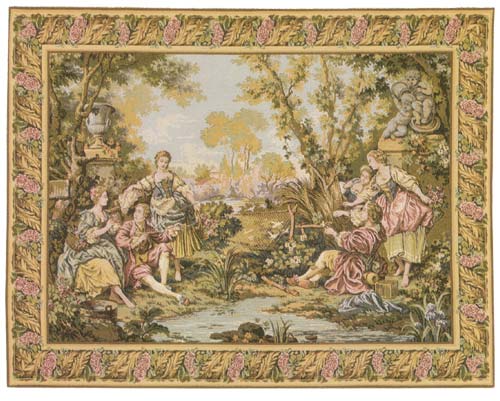 D155-186-48*64 Gallanteries Tapestries: Tapestry gallery - Over 1500 tapestries and tapestry decorating accessories - Finest quality - Wide selection - Competitive prices - Source for wholesale tapes
